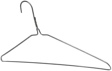 Otylzto 20Pcs Silver Wire Hangers for Clothes, Shirt, Wire Coat