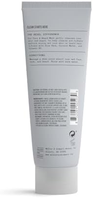 Bevel Face & Beard Wash with Witch Hazel and Aloe Vera to Cleanse, Hydrate