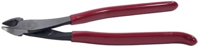 Klein Tools D248-9ST Diagonal Cutting Pliers, Made in USA, Ironworker's Diagonal Cutters with High Leverage Design, Works as Rebar Cutter and Rebar Bender, 9-Inch
