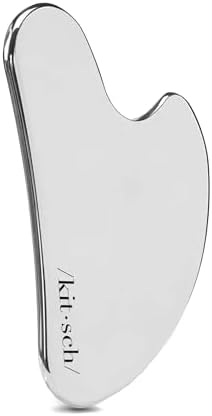 Kitsch Stainless Steel Guasha Tool for Face - Silver