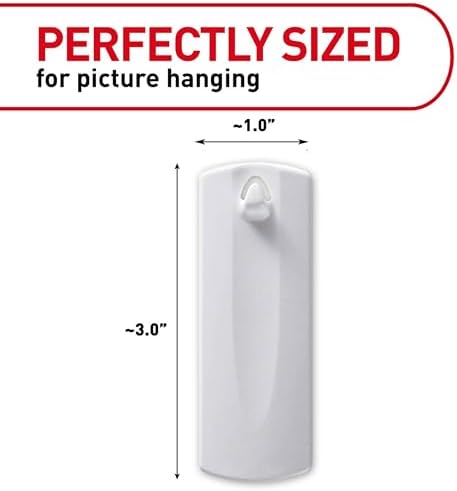 Command 4 lb Sawtooth Hangers, 4 Hangers, 8 Strips