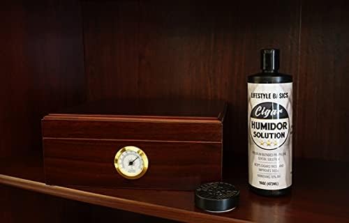 Cigar Humidor Solution 16 oz, Humidifier Liquid, 70% RH