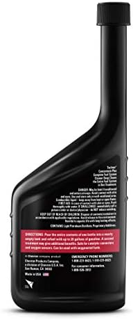 Chevron Techron Concentrate Plus Fuel System Cleaner, 20 oz., Pack of 1