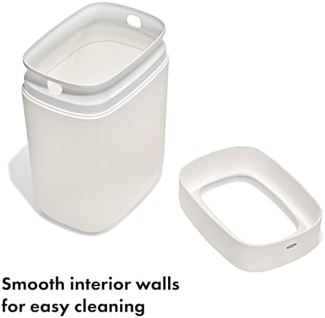OXO Good Grips Bathroom Trash Can, White