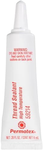 Permatex 59214 High Temperature Thread Sealant, 6 ml Tube