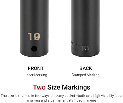 TEKTON 1/2 Inch Drive x 21 mm 6-Point Impact Socket | SID23121