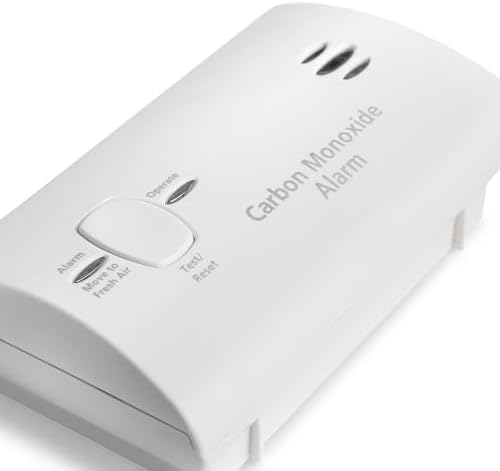 Kidde Carbon Monoxide Detector, AA Battery Powered, Portable for Travel or Home, 85 dB Alarm, LED Status Indicators, 3rd Edition