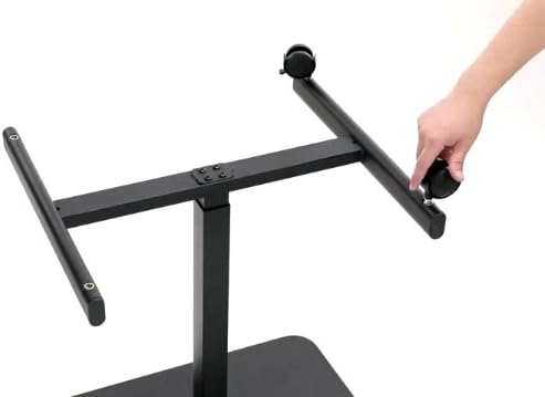 DUMOS Mobile Rolling Desk with Wheels Adjustable Height