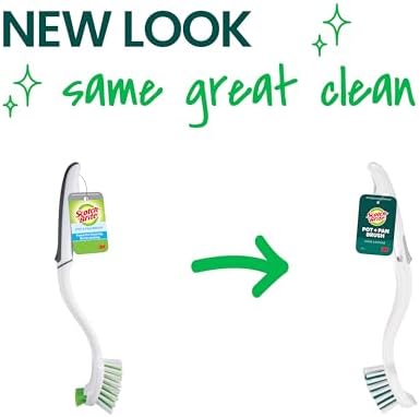 Scotch-Brite Pot Pan & Dish Brush, Scrub Brushes for Cleaning Kitchen and Washing Dishes, 1 Count