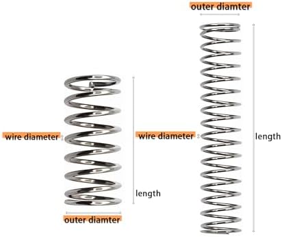 Dianrui 300PCS Compression Springs Assortment Kit 23 Different Sizes Small Spring 304 Stainless Steel Mechanical Mini Springs for DIY Repair Project