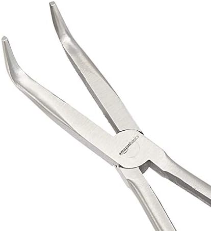 Amazon Basics Extra Long Reach Needle Nose Pliers Tool Set for Narrow Spaces, Versatile, 3-Piece, Black