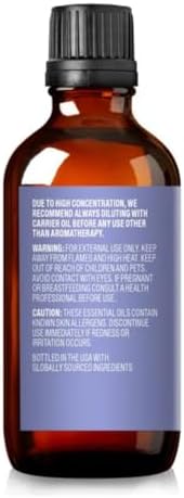 Cliganic Organic Lavender Essential Oil - 100% Pure Natural Undiluted, for Aromatherapy Diffuser | Non-GMO Verified