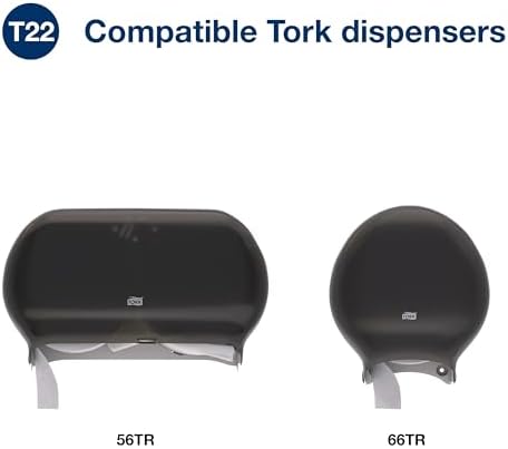 Tork Jumbo Toilet Paper Roll White T22, 12 x 1000', TJ0922A