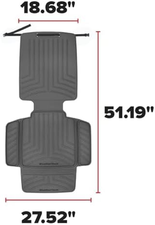 WeatherTech Child Car Seat Protector with Back Black