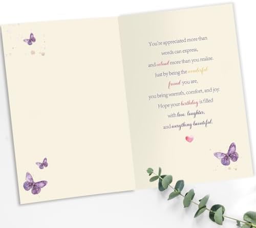 Friend Birthday Card, Sentimental Birthday Gift for Women