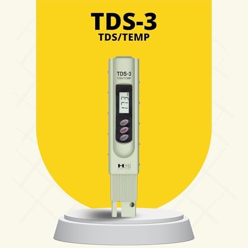 HM Digital TDS-3 Handheld TDS Meter With Carrying Case, 0 - 9990 ppm TDS Measurement Range, 1 ppm Resolution, +/- 2% Readout Accuracy