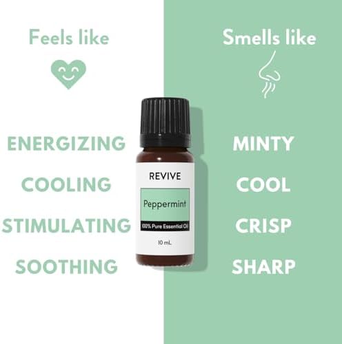 Peppermint Essential Oil by Revive Essential Oils - 100% Pure Therapeutic Grade, for Diffuser, Humidifier, Massage, Aromatherapy, Skin & Hair Care