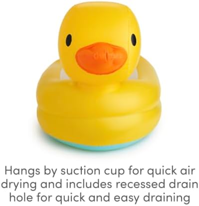 Munchkin Duck Inflatable Baby Bathtub, White Hot Heat Alert