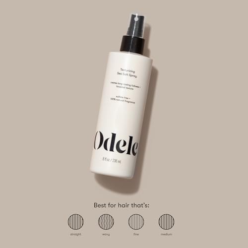 Odele Texturizing Sea Salt Spray, Boosts Volume & Definition, 8 fl oz