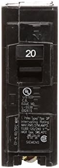 Siemens Q120 20-Amp Single Pole Type QP Circuit Breaker