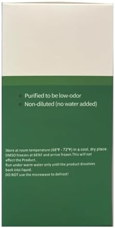 DMSO Liquid 99.95% Pure Dimethyl Sulfoxide, 8 oz,with Dropper Glass Bottle