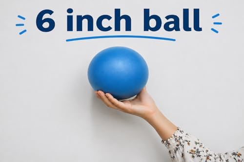 CIZEBO 6" or 8" Pilates Ball, Small Exercise Ball and Air Pump Yoga Core