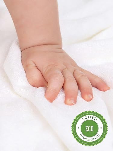 HIPHOP PANDA Ultra Soft Baby Washcloths, 2-Layer Absorbent Wash Cloths