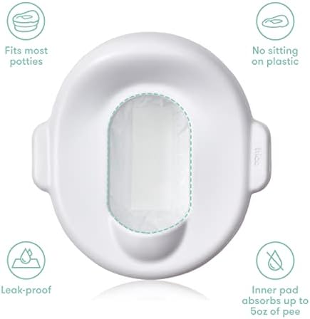 Frida Baby Poo + Pee Potty Liners, Leak-Proof, Easy Cleanup, 30 Count