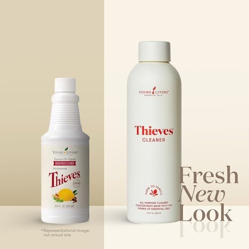 Thieves Household Cleaner | 14.4 oz | Plant-Based Multi-Surface Solution Infused with Essential Oils | Dilute for Floors, Carpets, Glass, Counters, Appliances, and General Home Cleaning