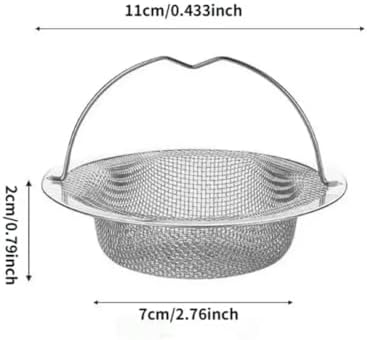 1Pc Stainless Steel Kitchen Sink Filter, Garbage Food Residue/Hair Catcher, Keep Your Bathtub