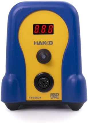 Hakko FX888DX-010BY - Digital Soldering Station with Rotary Encoder (Blue/Yellow Housing)