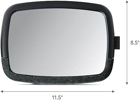 Munchkin Pivot 360 Baby Car Mirror for Rear-Facing Car Seats, Black