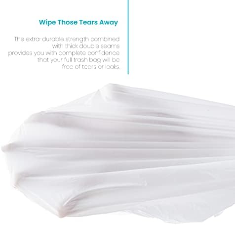 Home Zone Living 8 Gallon Kitchen Trash Bags with Drawstring Handles