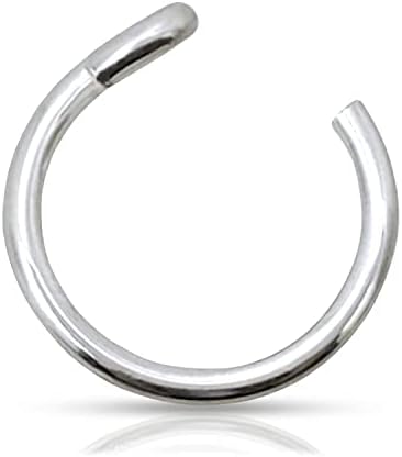 925 Sterling Silver or 14k Gold Filled Fake Clip on Nose Ring