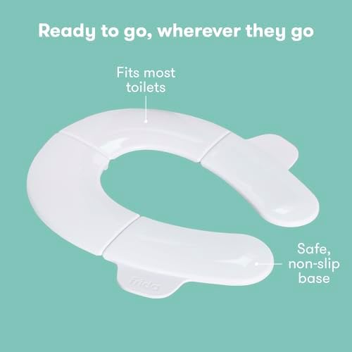 Frida Baby Fold-and-Go Portable Potty Seat for Toilet, Toddlers, Free Bag