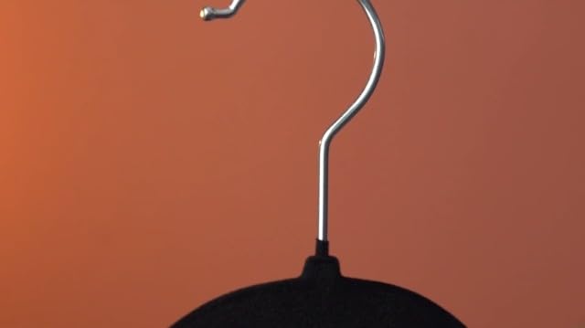 Zober Black Velvet Hangers 50 Pack, Slim Non Slip Clothes Hangers