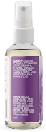Aura Cacia Relaxing Lavender Aromatherapy Mist, 4-Ounce, Lavender Pure Essential Oils, Sweet & Floral Aroma