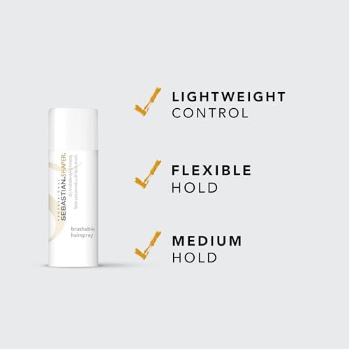 Sebastian Professional Shaper Hairspray, 50 VOC% | Flexible to Medium Hold | Brushable with Control | Packaging May Vary