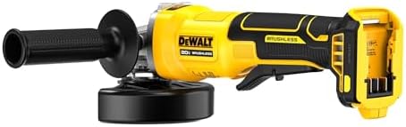 DEWALT 20V MAX Cordless 4 1/2 Inch Paddle-Switch Grinder, Bare Tool Only (DCG408B)