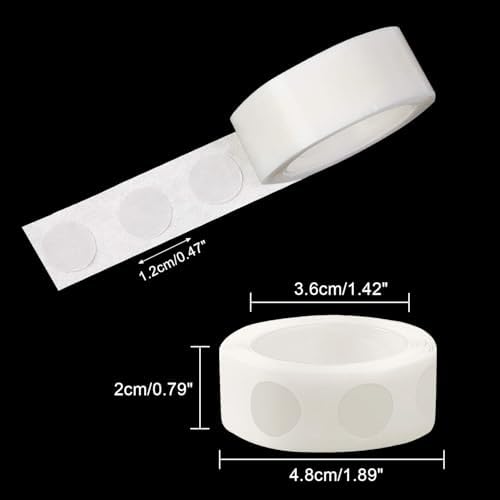 UPINS 1500 Pcs Point Dots Balloon Glue Removable Adhesive Point Tapes