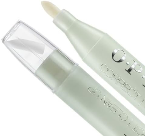 OPI Correct Clean Up | Refillable Nail Polish Remover Corrector Pen | Gentle & Non-Drying Formula | Includes Replacement Tip | 0.13 fl oz