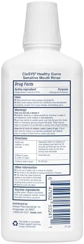 CloSYS Healthy Gums Mouthwash 32 Fl Oz, Anti-Gingivitis Mouthwash