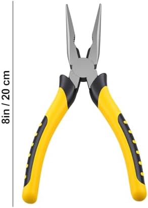 8-Inch Premium Needle Nose Pliers, Wiojided HCS Precision Long Nose Pliers