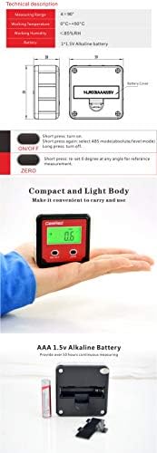 GemRed Digital Angle Gauge DAG-V1 for Measuring and Layout