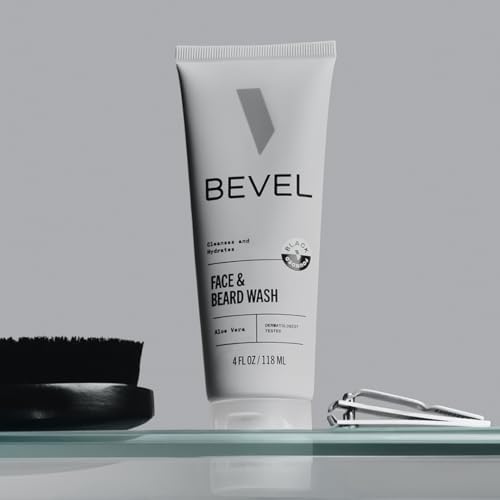 Bevel Face & Beard Wash with Witch Hazel and Aloe Vera to Cleanse, Hydrate