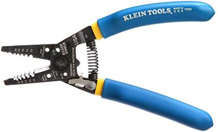 Klein Tools 11055EP Wire Cutter and Stripper, Made in USA, Stranded and Solid Wire Cutter, Cuts Copper