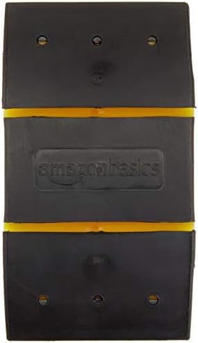 Amazon Basics 5.1" Rubber Sanding Block for Wet or Dry Sanding, Easy to Use, Black/Yellow