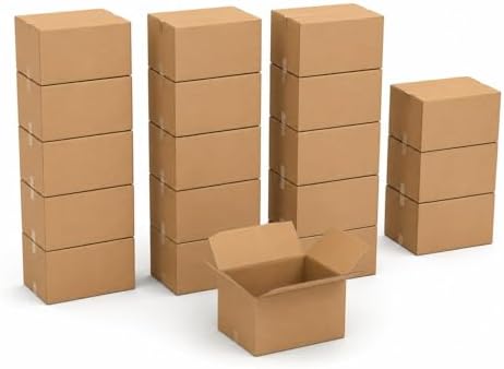 BOX USA Medium Moving Boxes 18L x 14W x 12H 20-Pack - Corrugated Cardboard Box for Shipping, Mailing, Packing, Packaging and Storage