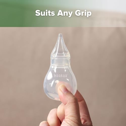 Haakaa Silicone Baby Nasal Aspirator, Easy-Clean Nose Bulb Syringe