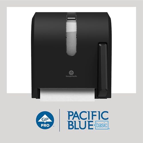 Pacific Blue Basic Recycled Paper Towel Rolls by GP PRO (Georgia-Pacific), White, 26601, 800 Feet Per Roll, 6 Rolls Per Case